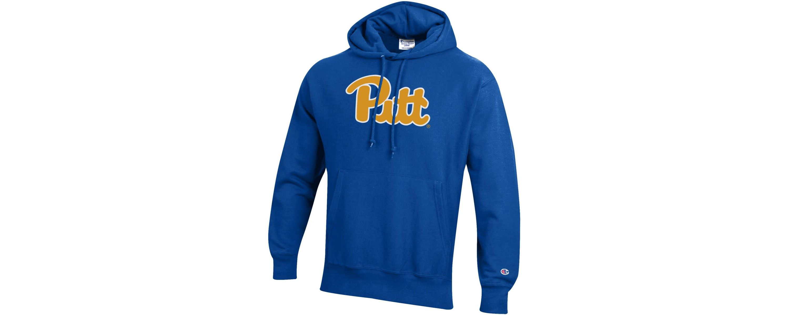 NCAA Pitt Panthers Reverse Weave Fleece Pullover Hoodie