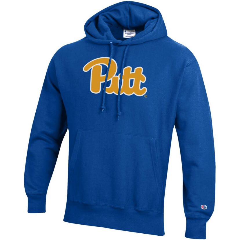 NCAA Pitt Panthers Reverse Weave Fleece Pullover Hoodie