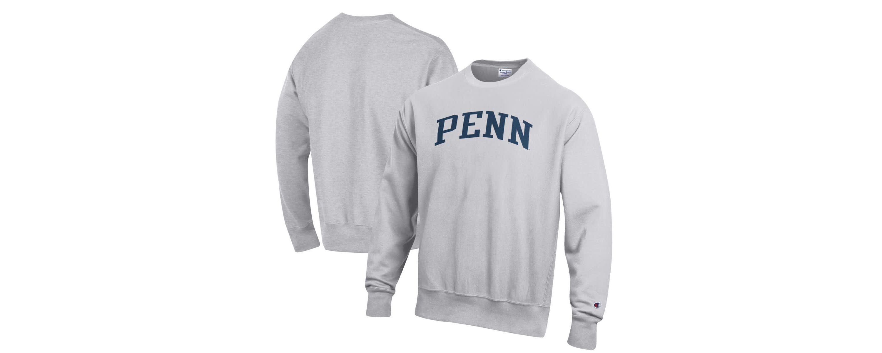 NCAA ed Pennsylvania Quakers Reverse Weave Fleece Crewneck Sweatshirt