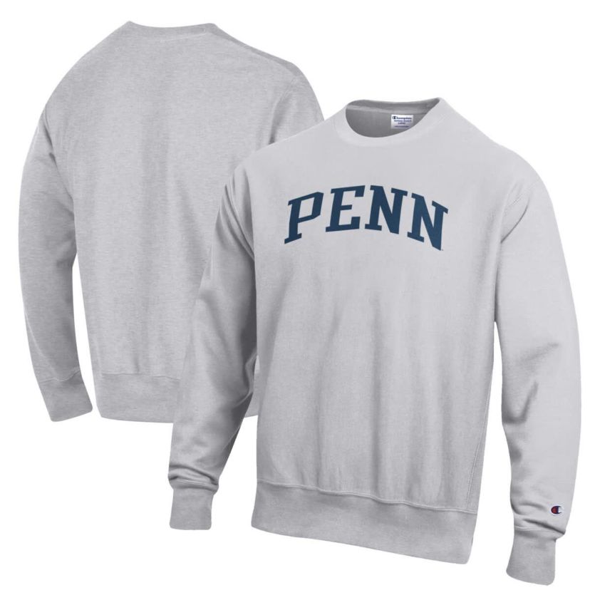 NCAA ed Pennsylvania Quakers Reverse Weave Fleece Crewneck Sweatshirt