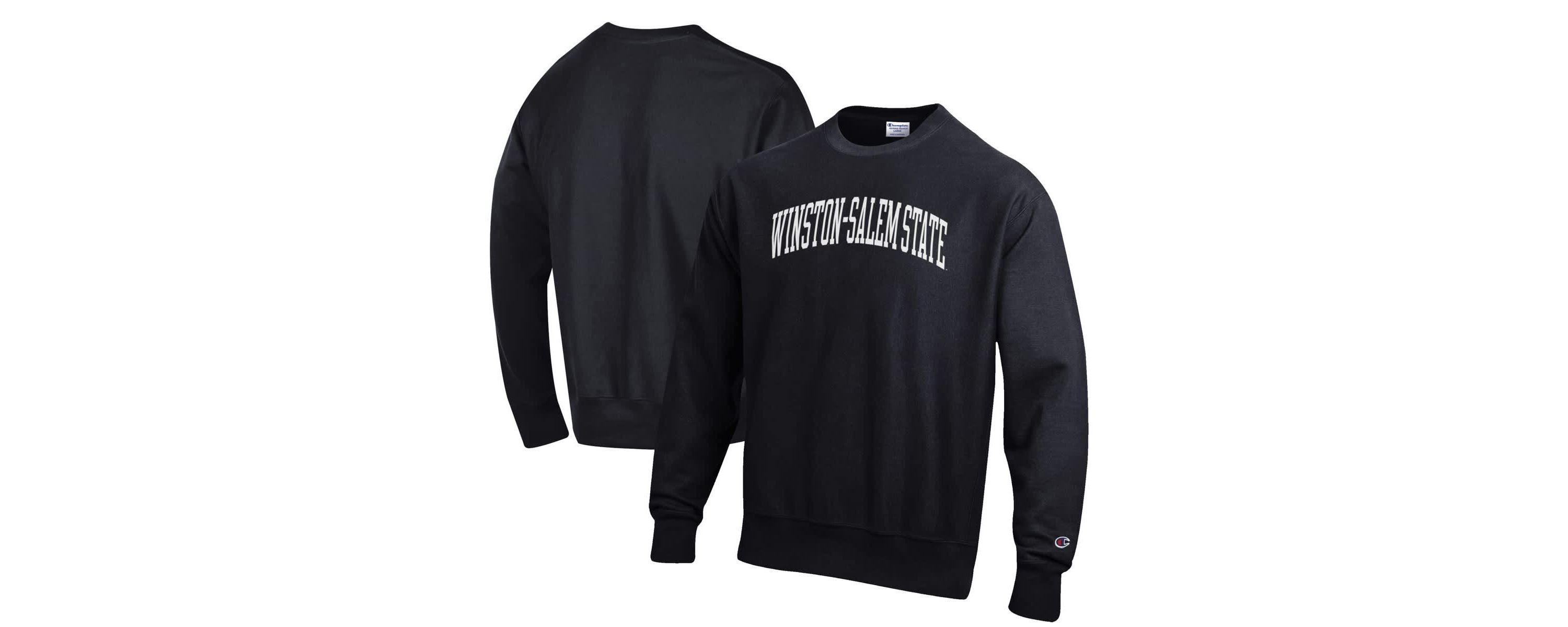 NCAA Winston-Salem State Rams Reverse Weave Fleece Crewneck Sweatshirt