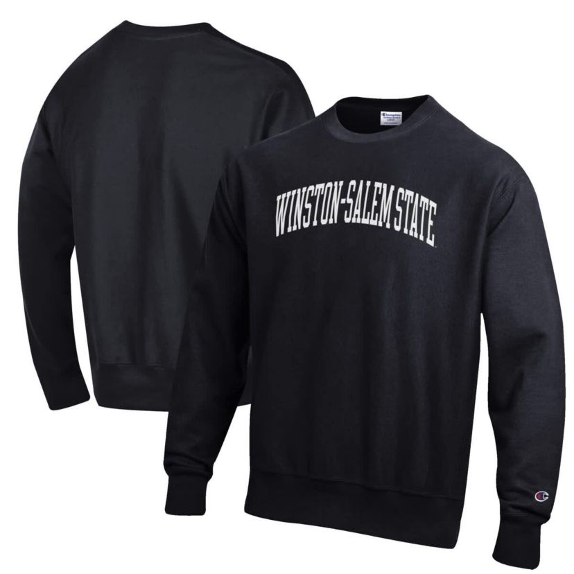 NCAA Winston-Salem State Rams Reverse Weave Fleece Crewneck Sweatshirt