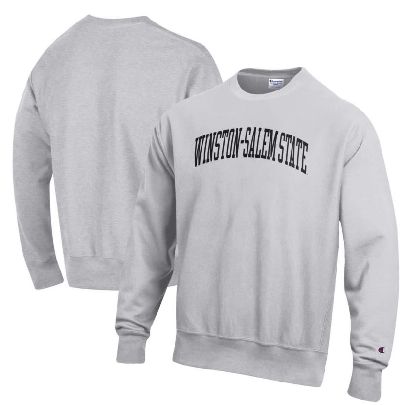 NCAA ed Winston-Salem State Rams Reverse Weave Fleece Crewneck Sweatshirt