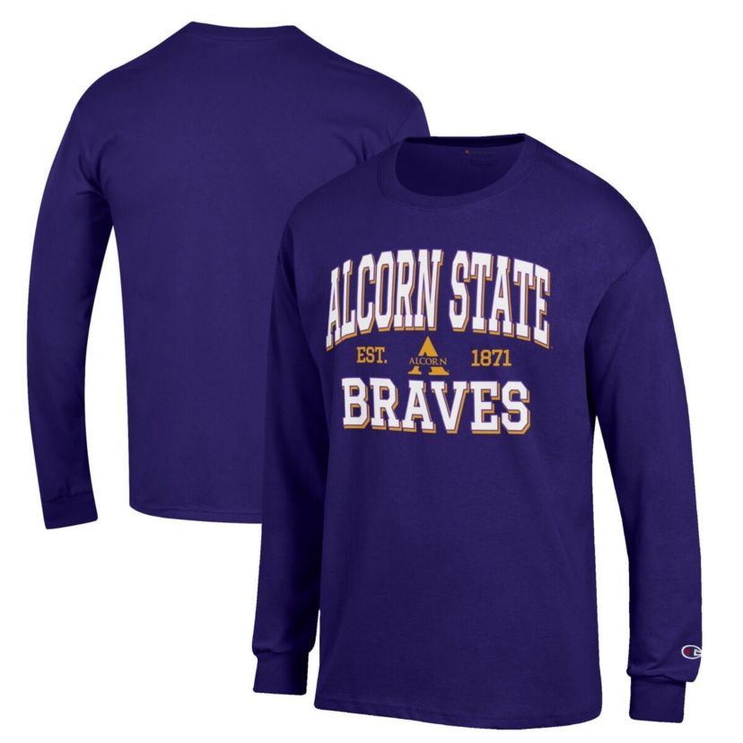 NCAA Alcorn State Braves Jersey Est. Date Long Sleeve T-Shirt