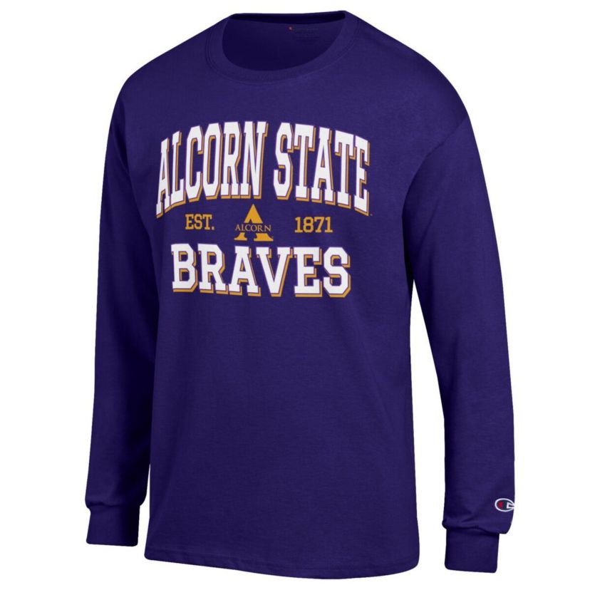 NCAA Alcorn State Braves Jersey Est. Date Long Sleeve T-Shirt