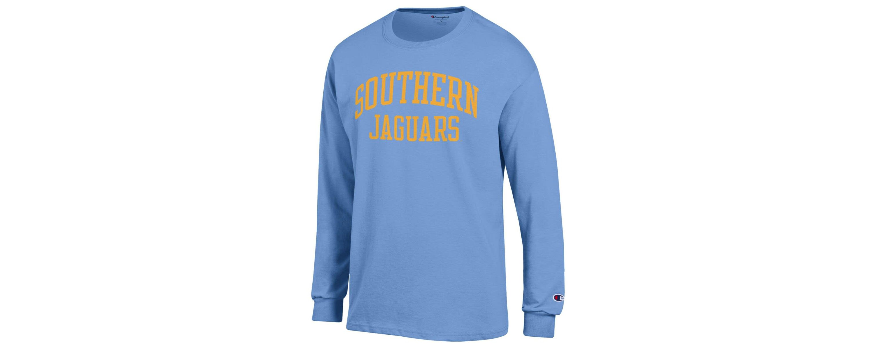 NCAA Light Southern University Jaguars Jersey Long Sleeve T-Shirt