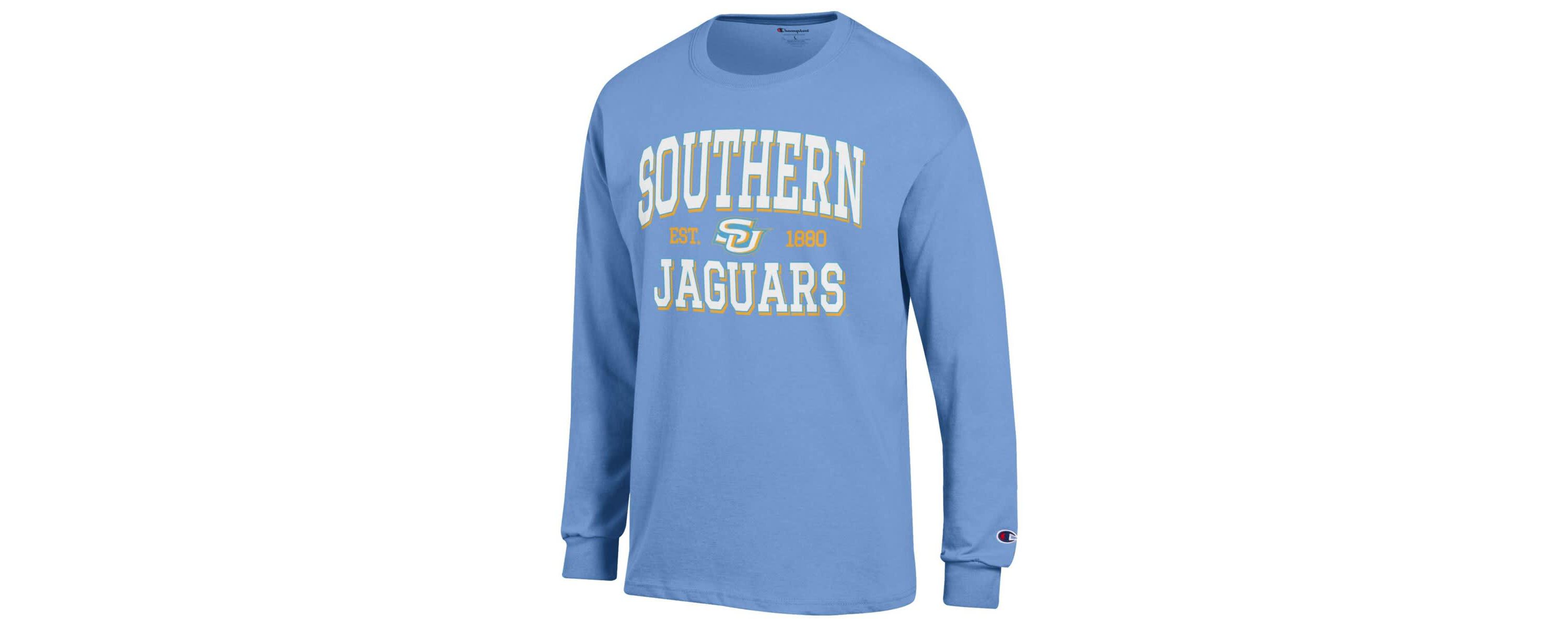 NCAA Light Southern University Jaguars Jersey Est. Date Long Sleeve T-Shirt