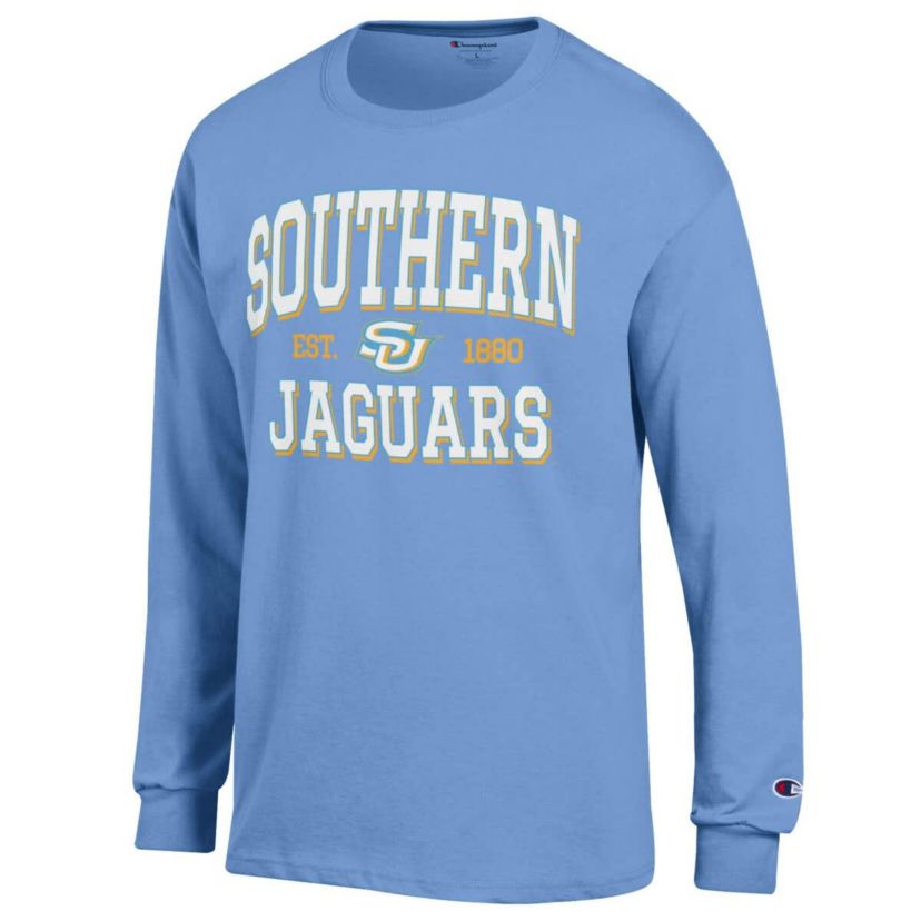 NCAA Light Southern University Jaguars Jersey Est. Date Long Sleeve T-Shirt