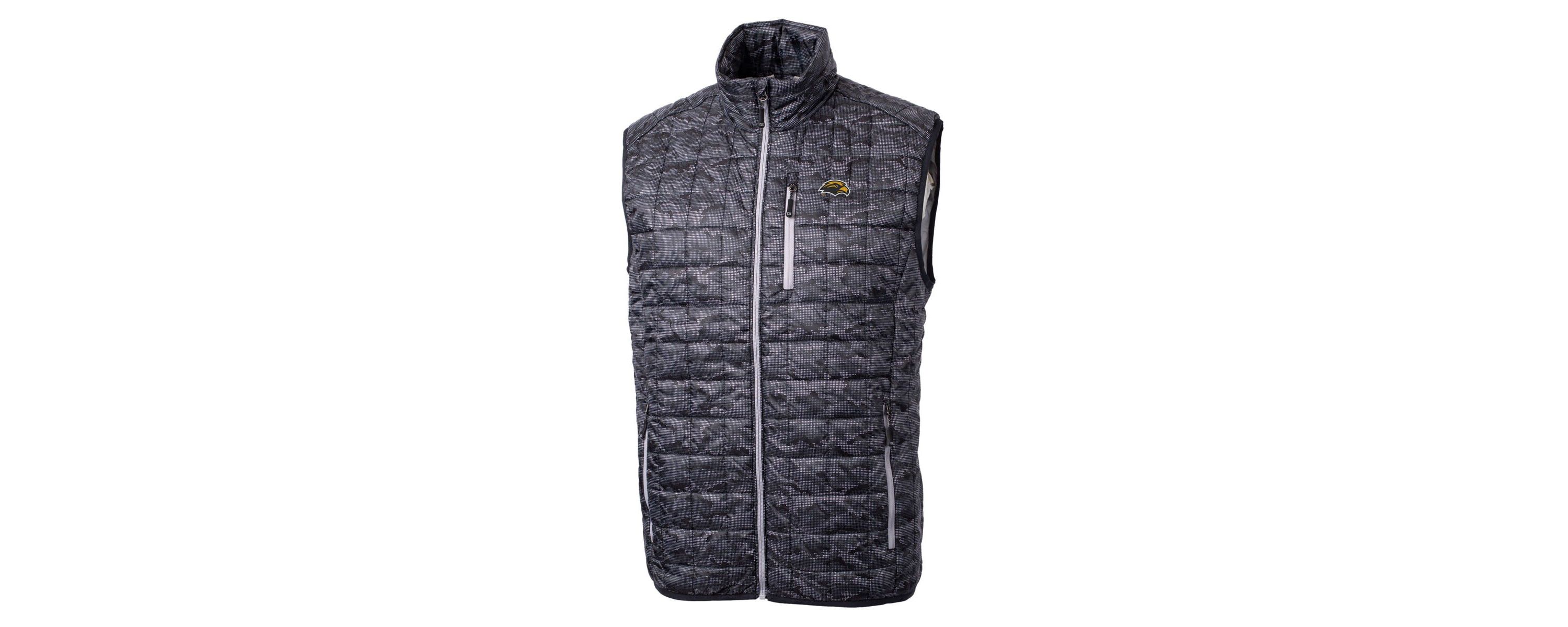 NCAA Southern Miss Golden Eagles Rainier PrimaLoft Eco Insulated Printed Full-Zip Puffer Vest