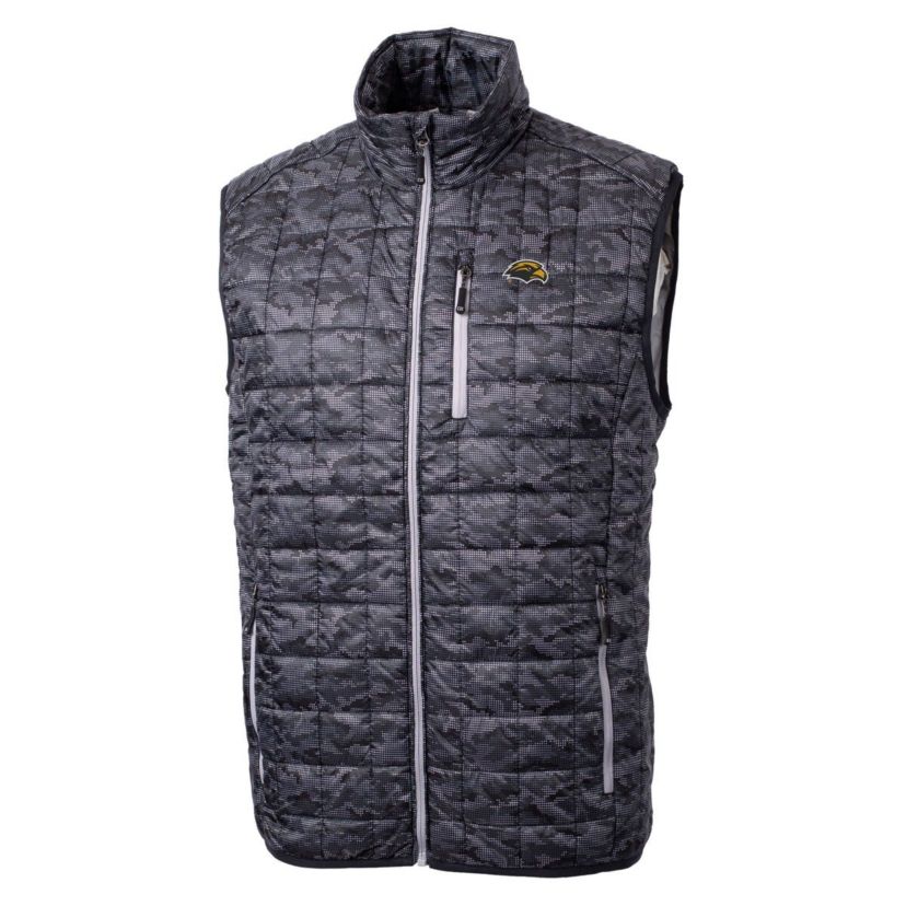NCAA Southern Miss Golden Eagles Rainier PrimaLoft Eco Insulated Printed Full-Zip Puffer Vest