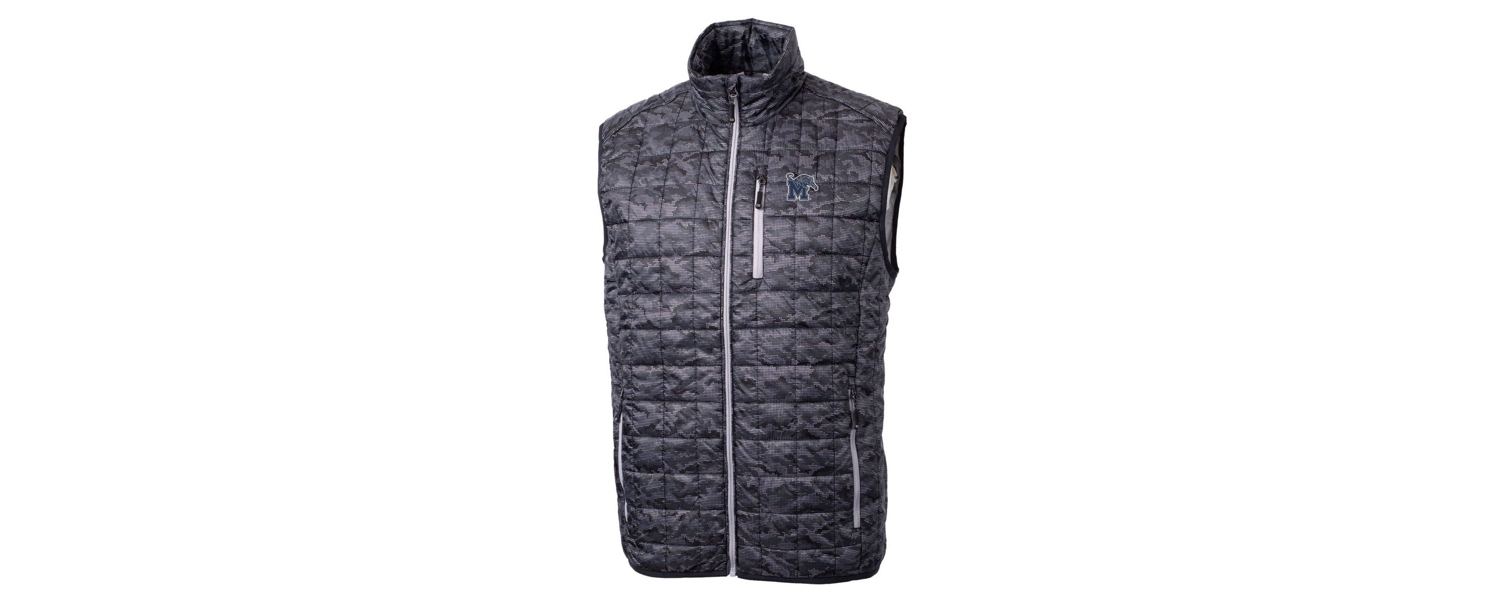 NCAA Memphis Tigers Rainier PrimaLoft Eco Insulated Printed Full-Zip Puffer Vest
