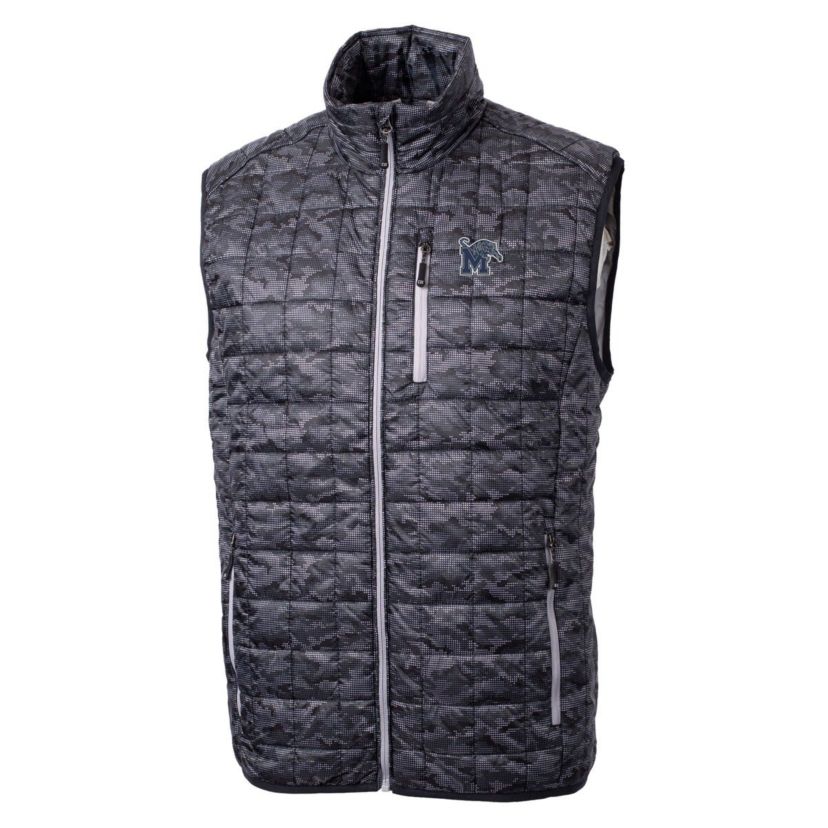 NCAA Memphis Tigers Rainier PrimaLoft Eco Insulated Printed Full-Zip Puffer Vest