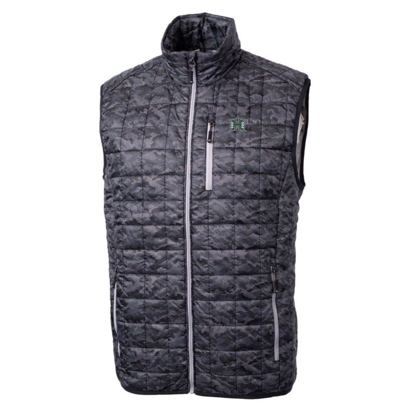 NCAA Hawaii Rainbow Warriors Rainier PrimaLoft Eco Insulated Printed Full-Zip Puffer Vest