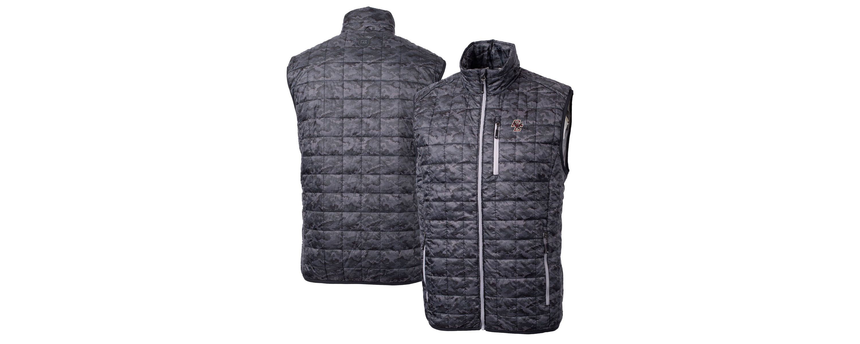 Boston College Eagles NCAA Boston NCAA Eagles Rainier PrimaLoft Eco Insulated Printed Full-Zip Puffer Vest