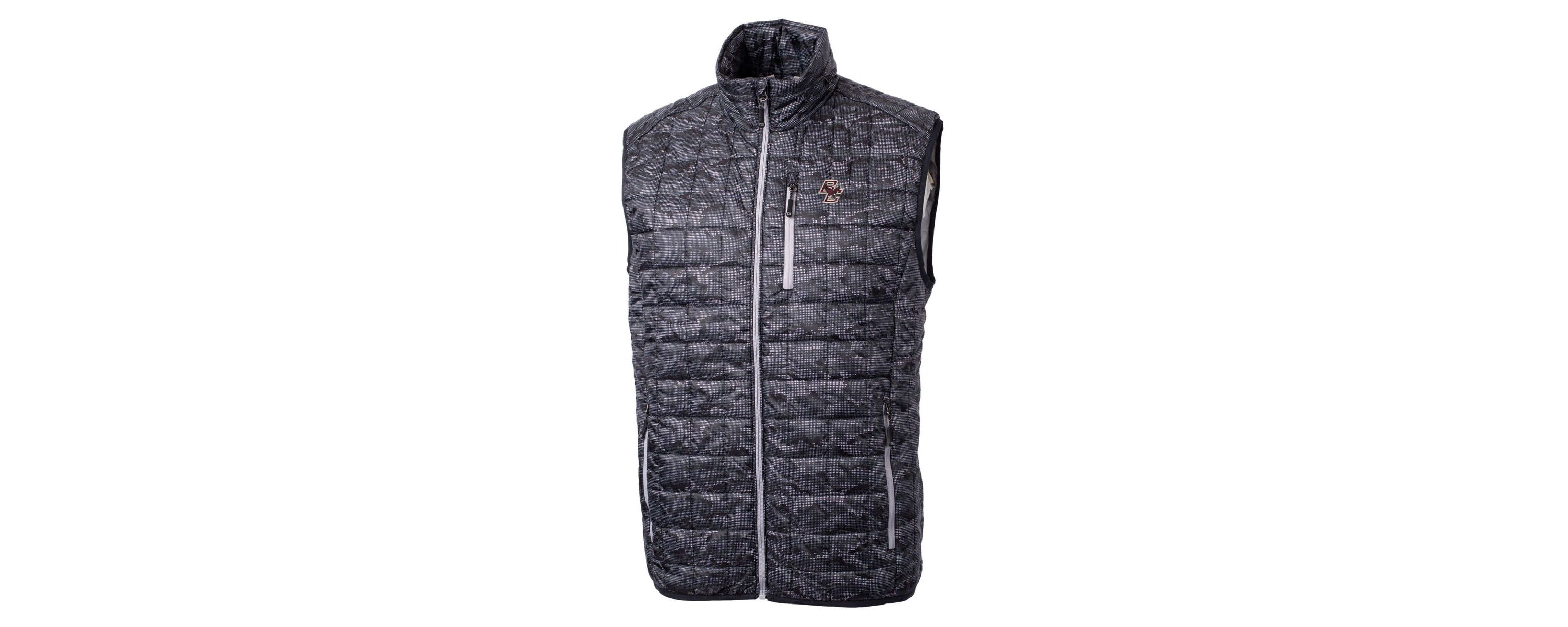 Boston College Eagles NCAA Boston NCAA Eagles Rainier PrimaLoft Eco Insulated Printed Full-Zip Puffer Vest