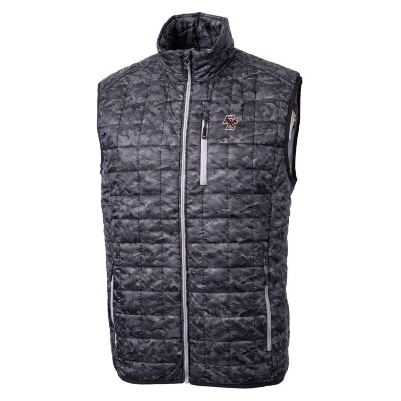 Boston College Eagles NCAA Boston NCAA Eagles Rainier PrimaLoft Eco Insulated Printed Full-Zip Puffer Vest