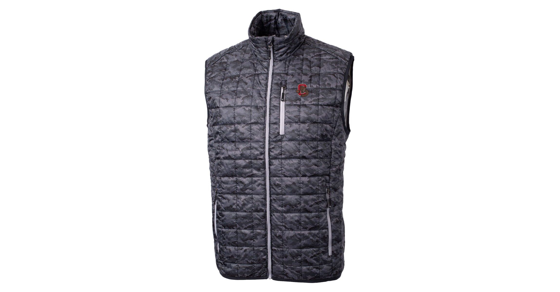 Cornell Big Red NCAA Cornell Big Rainier PrimaLoft Eco Insulated Printed Full-Zip Puffer Vest