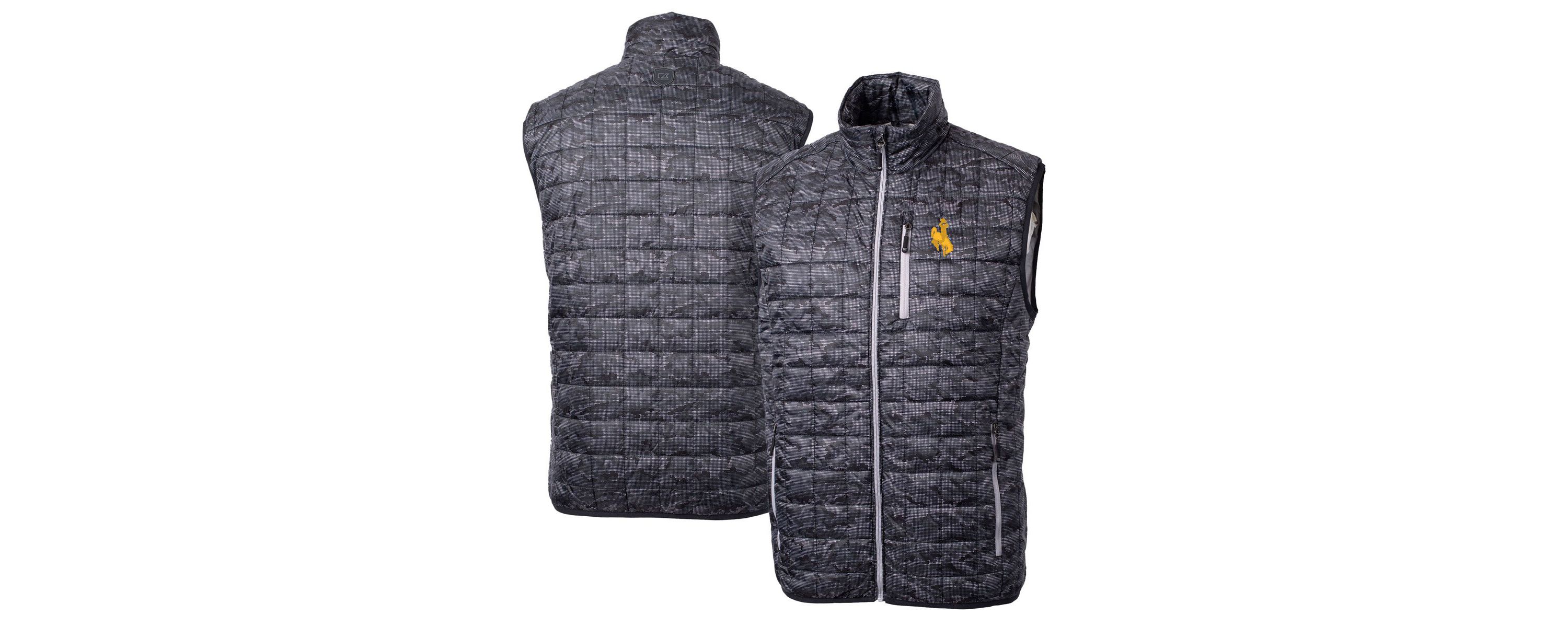 NCAA Wyoming Cowboys Rainier PrimaLoft Eco Insulated Printed Full-Zip Puffer Vest