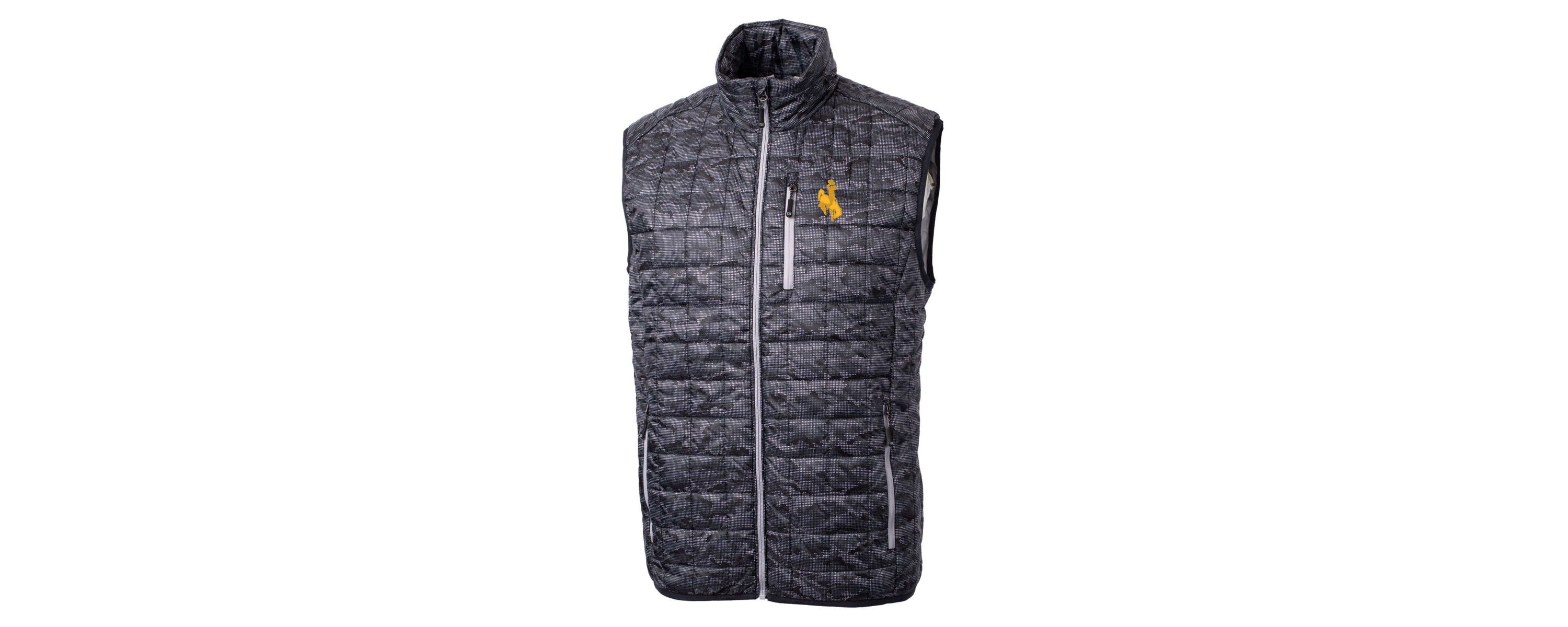 NCAA Wyoming Cowboys Rainier PrimaLoft Eco Insulated Printed Full-Zip Puffer Vest