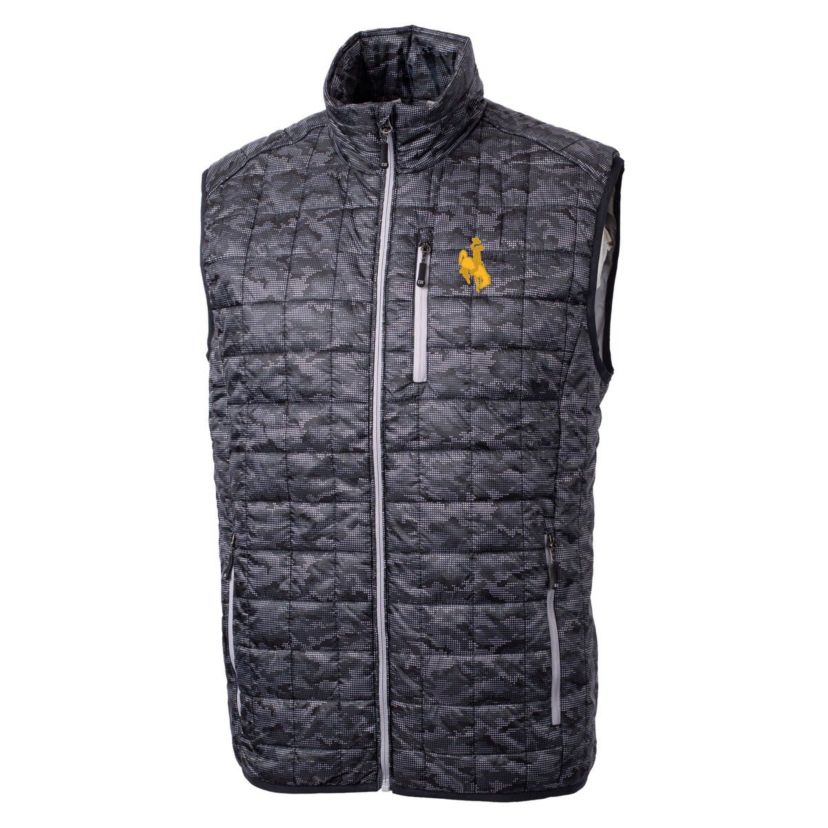NCAA Wyoming Cowboys Rainier PrimaLoft Eco Insulated Printed Full-Zip Puffer Vest