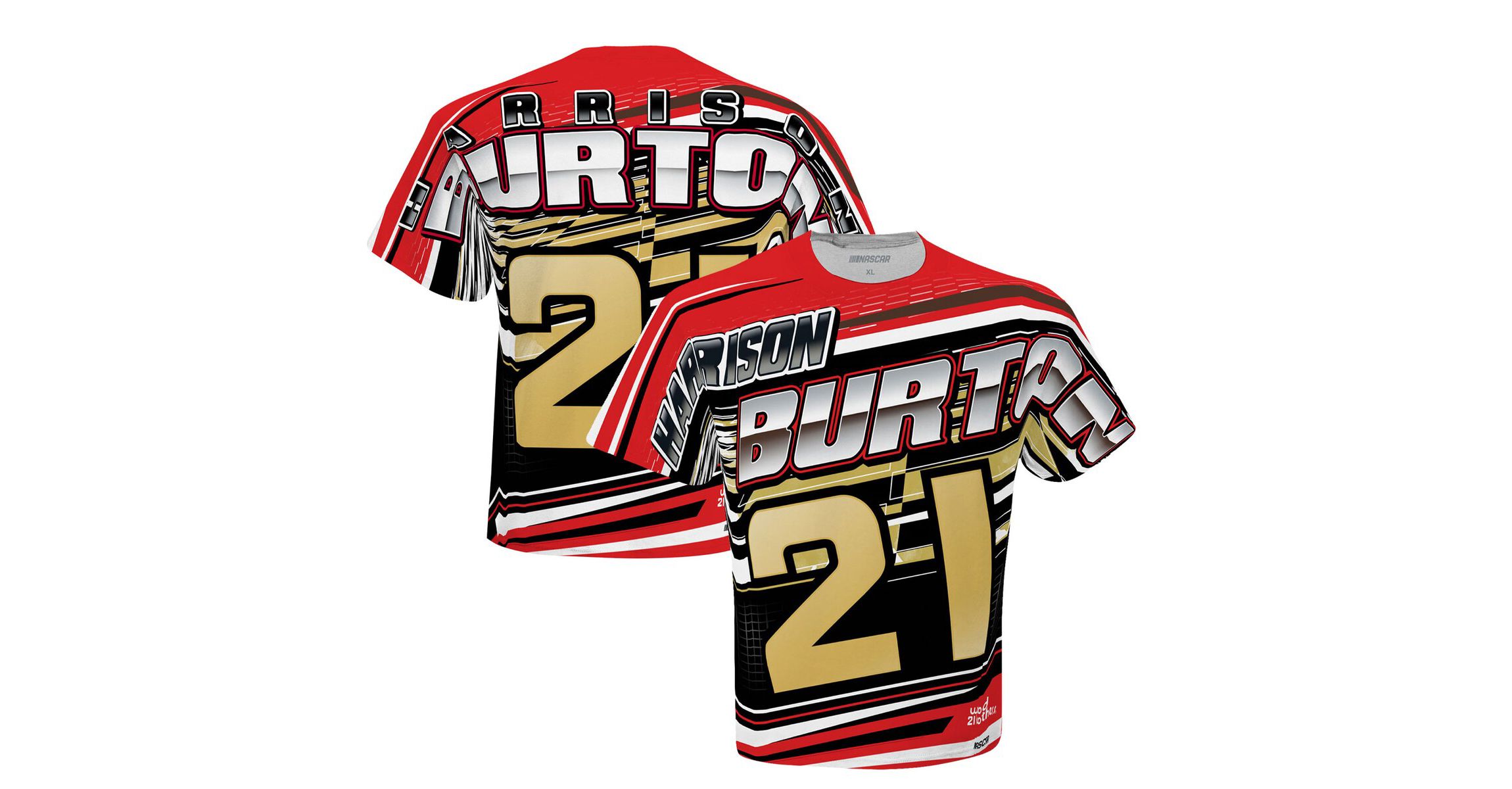 NASCAR Checkered Flag Harrison Burton Sublimated Speedster T-Shirt