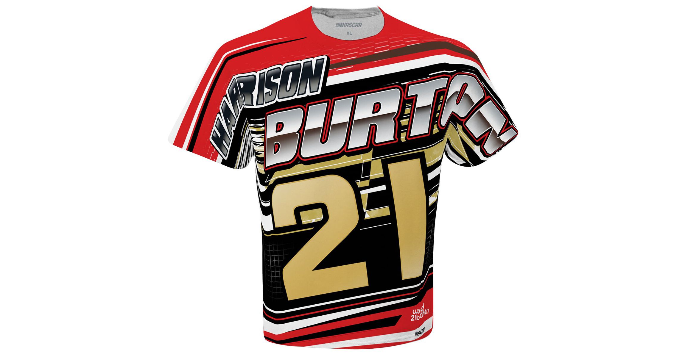 NASCAR Checkered Flag Harrison Burton Sublimated Speedster T-Shirt