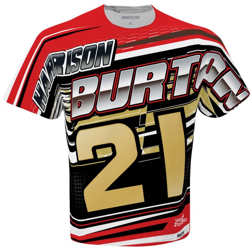 NASCAR Checkered Flag Harrison Burton Sublimated Speedster T-Shirt
