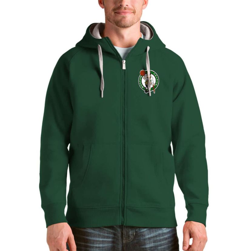 NBA Hunter Boston Celtics Logo Victory Full-Zip Hoodie