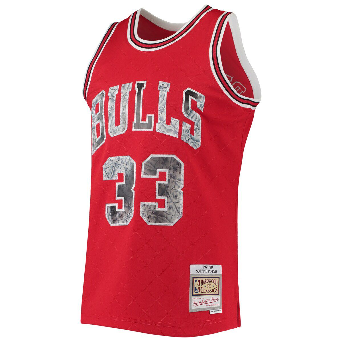 NBA Scottie Pippen Chicago Bulls 1997/98 Hardwood Classics NBA 75th Anniversary Diamond Swingman Jersey