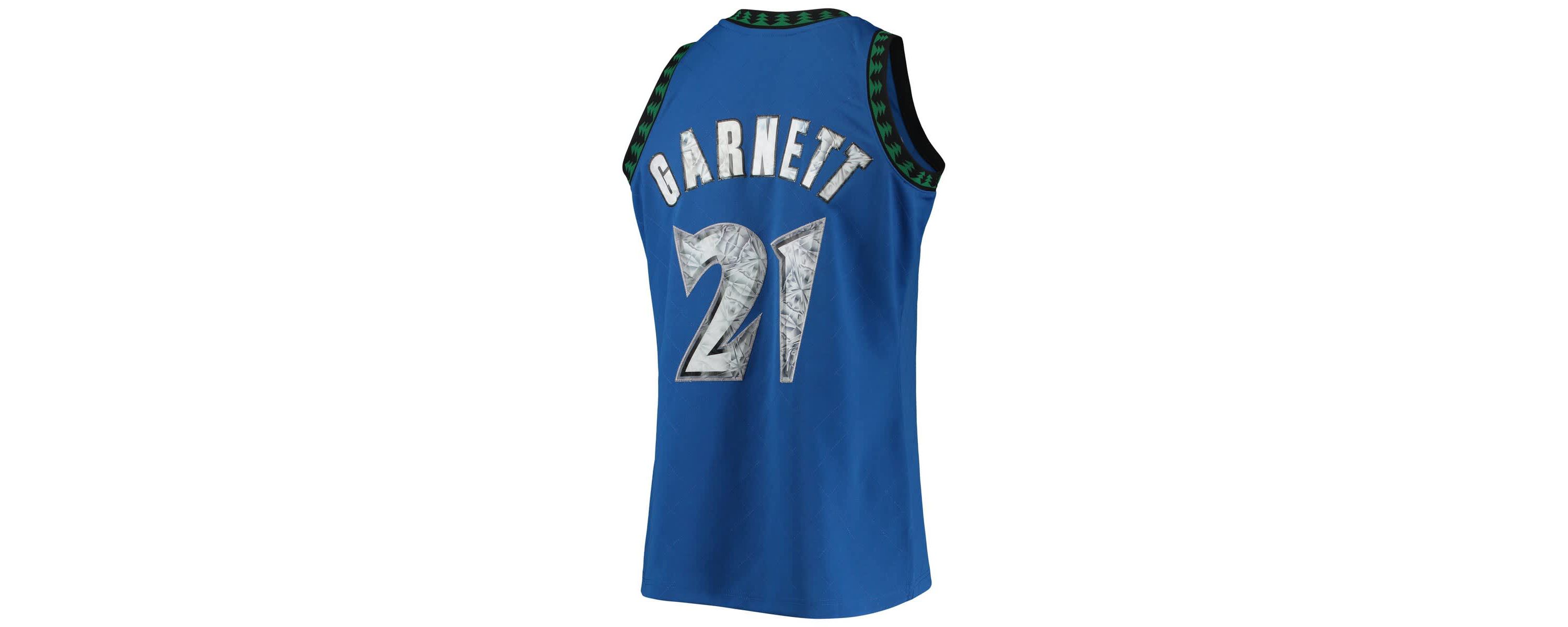NBA Kevin Garnett Minnesota Timberwolves 2003/04 Hardwood Classics NBA 75th Anniversary Diamond Swingman Jersey