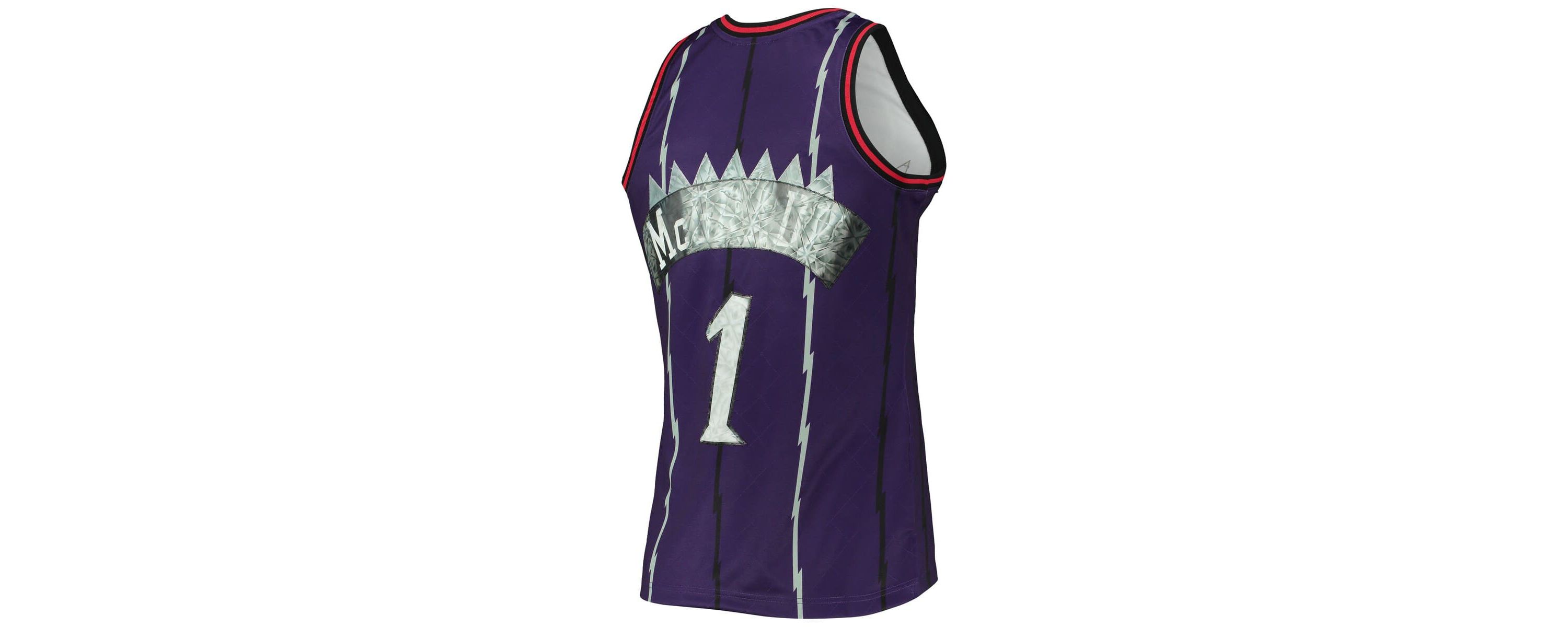 NBA Tracy McGrady Toronto Raptors 1998/99 Hardwood Classics NBA 75th Anniversary Diamond Swingman Jersey