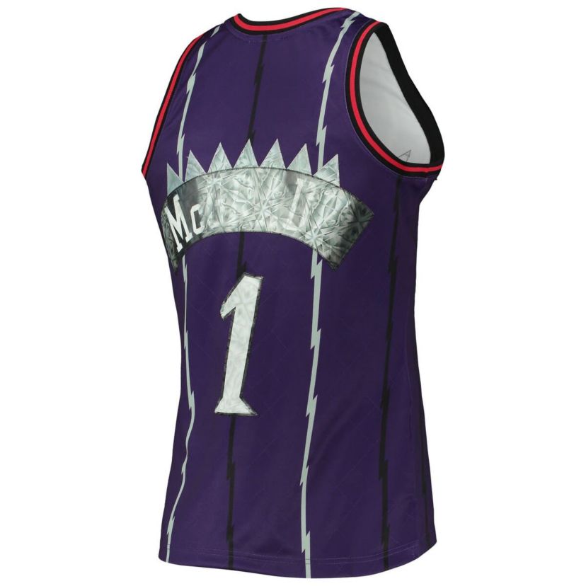 NBA Tracy McGrady Toronto Raptors 1998/99 Hardwood Classics NBA 75th Anniversary Diamond Swingman Jersey