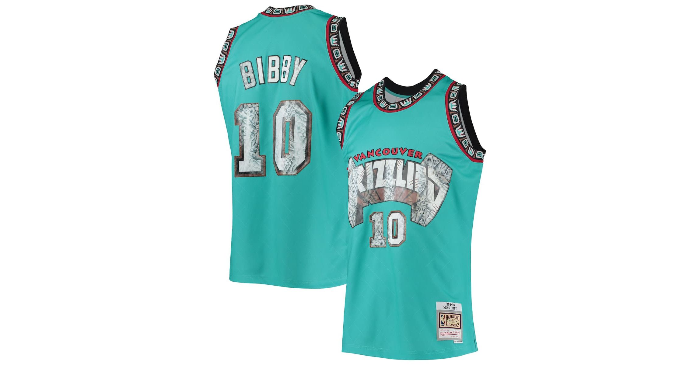 Hardwood Classic Teams Mike Bibby Vancouver Grizzlies 1996/97 Hardwood Classics NBA 75th Anniversary Diamond Swingman Jersey