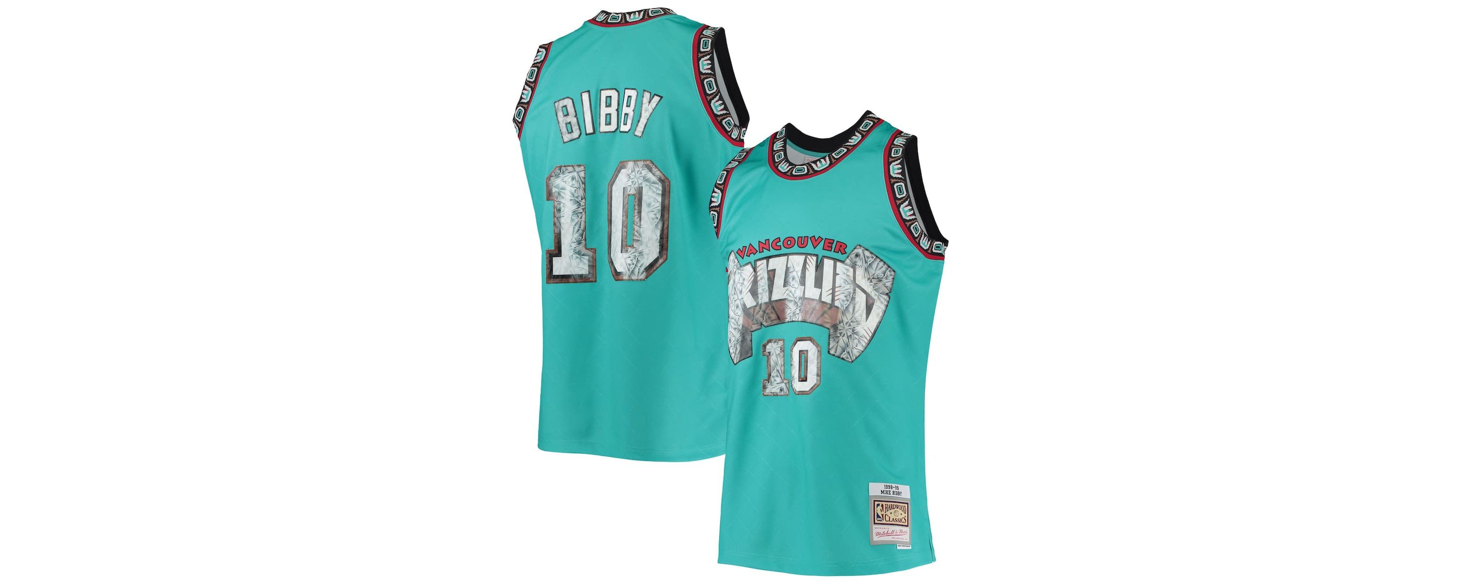 Hardwood Classic Teams Mike Bibby Vancouver Grizzlies 1996/97 Hardwood Classics NBA 75th Anniversary Diamond Swingman Jersey