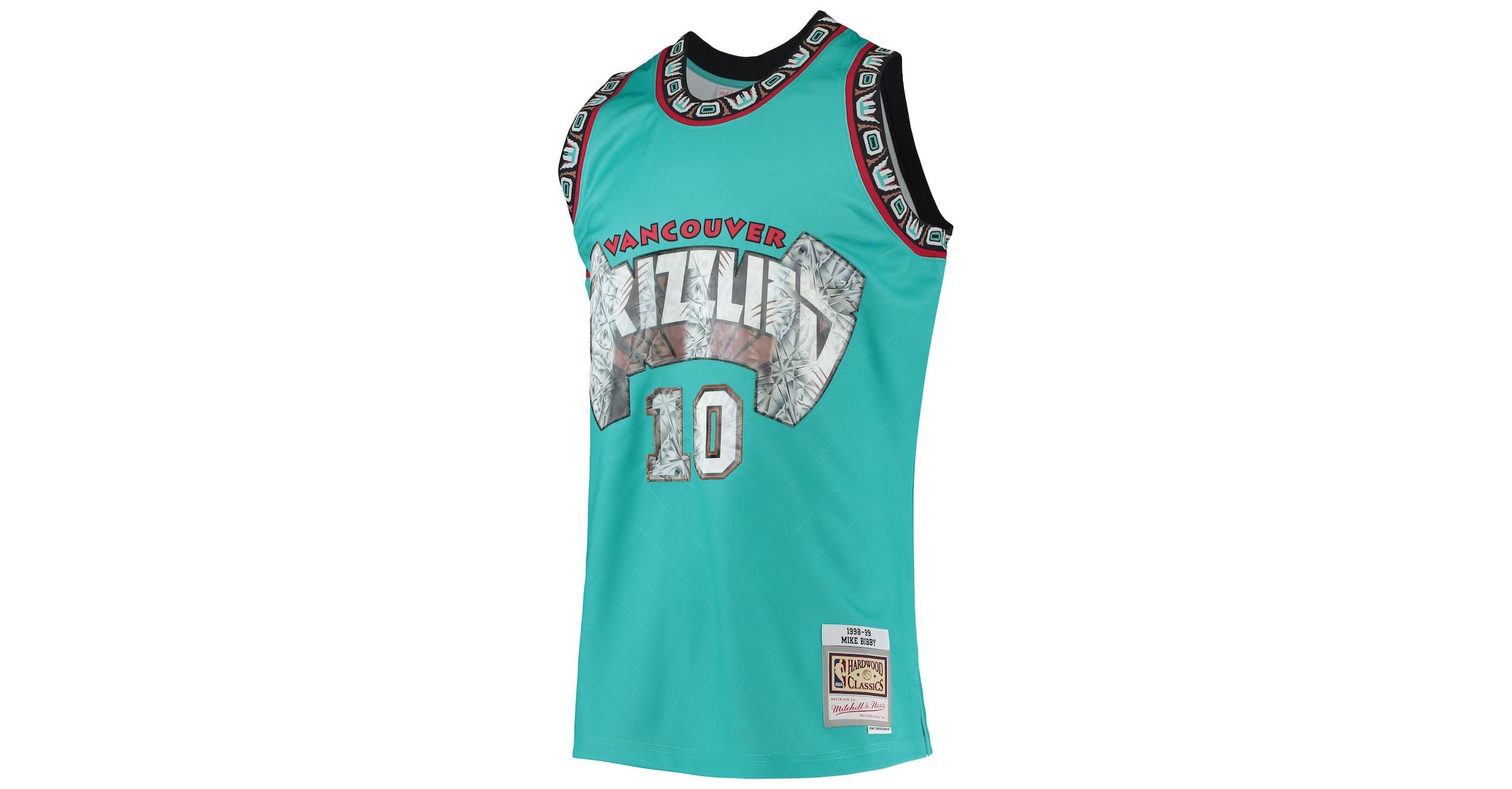 Hardwood Classic Teams Mike Bibby Vancouver Grizzlies 1996/97 Hardwood Classics NBA 75th Anniversary Diamond Swingman Jersey