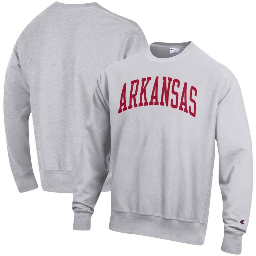 NCAA Arkansas Razorbacks Big & Tall Reverse Weave Fleece Crewneck Pullover Sweatshirt