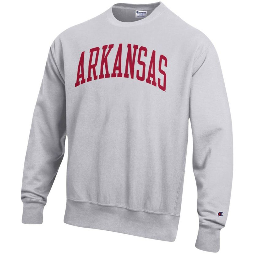 NCAA Arkansas Razorbacks Big & Tall Reverse Weave Fleece Crewneck Pullover Sweatshirt