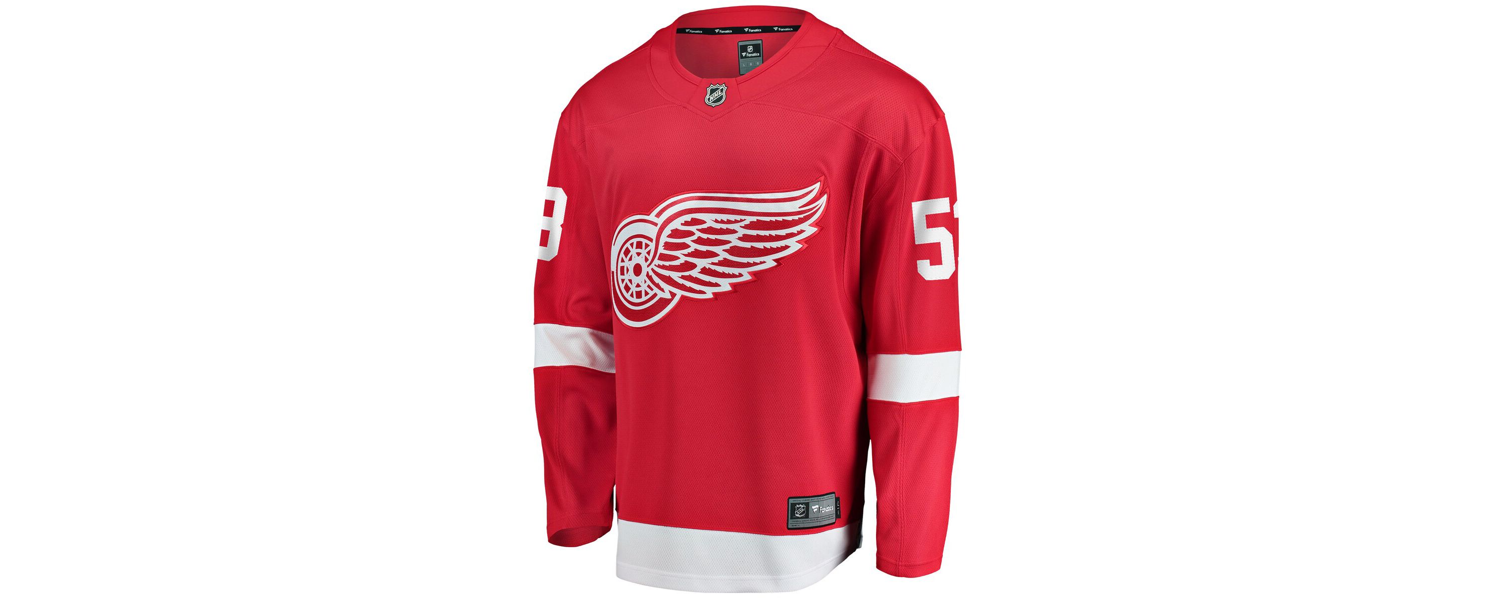 NHL Fanatics Moritz Seider Detroit Wings Home Breakaway Player Jersey