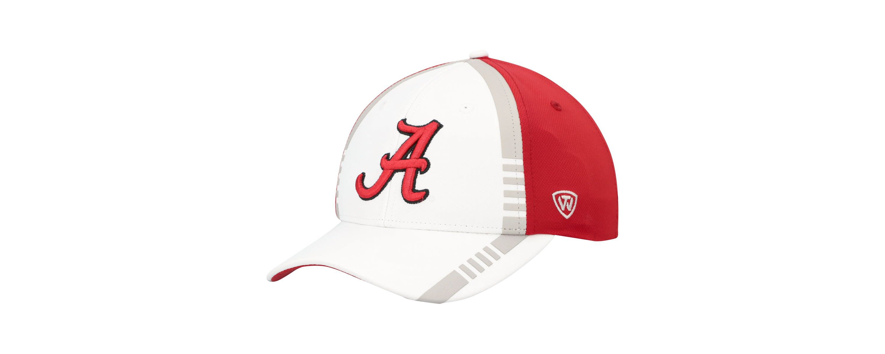 Alabama Crimson Tide NCAA White/Crimson Alabama Tide Iconic Flex Hat