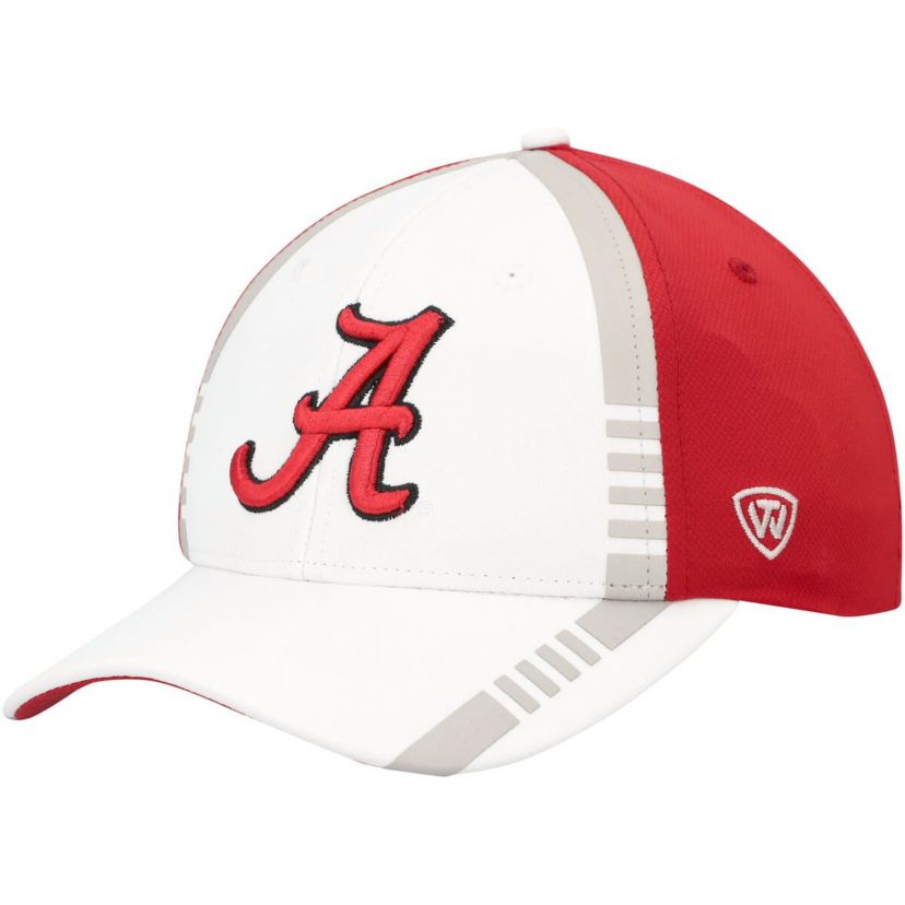 Alabama Crimson Tide NCAA White/Crimson Alabama Tide Iconic Flex Hat