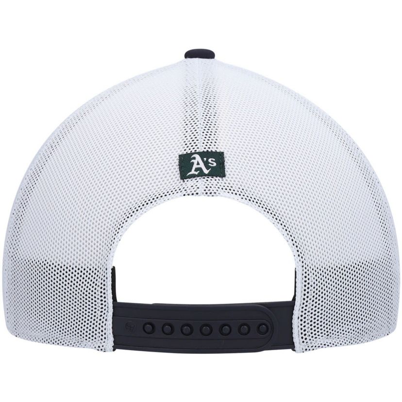 Oakland Athletics MLB Navy/White Athletics Flag Fill Trucker Snapback Hat