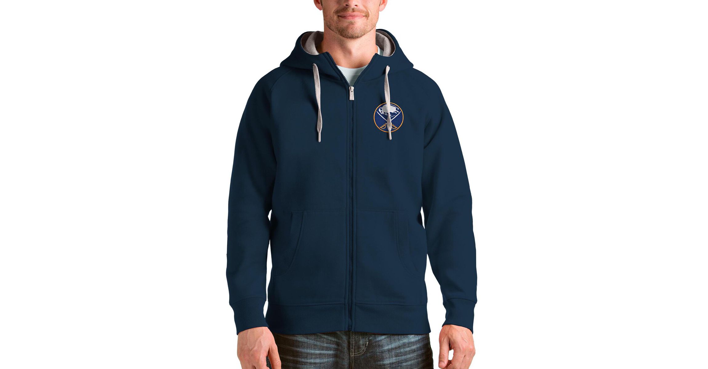 NHL Buffalo Sabres Logo Victory Full-Zip Hoodie