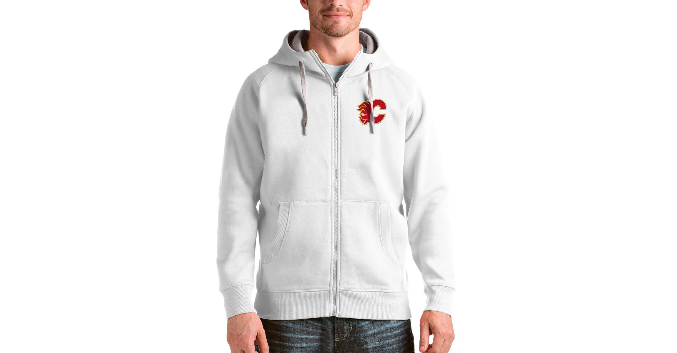 NHL Calgary Flames Logo Victory Full-Zip Hoodie