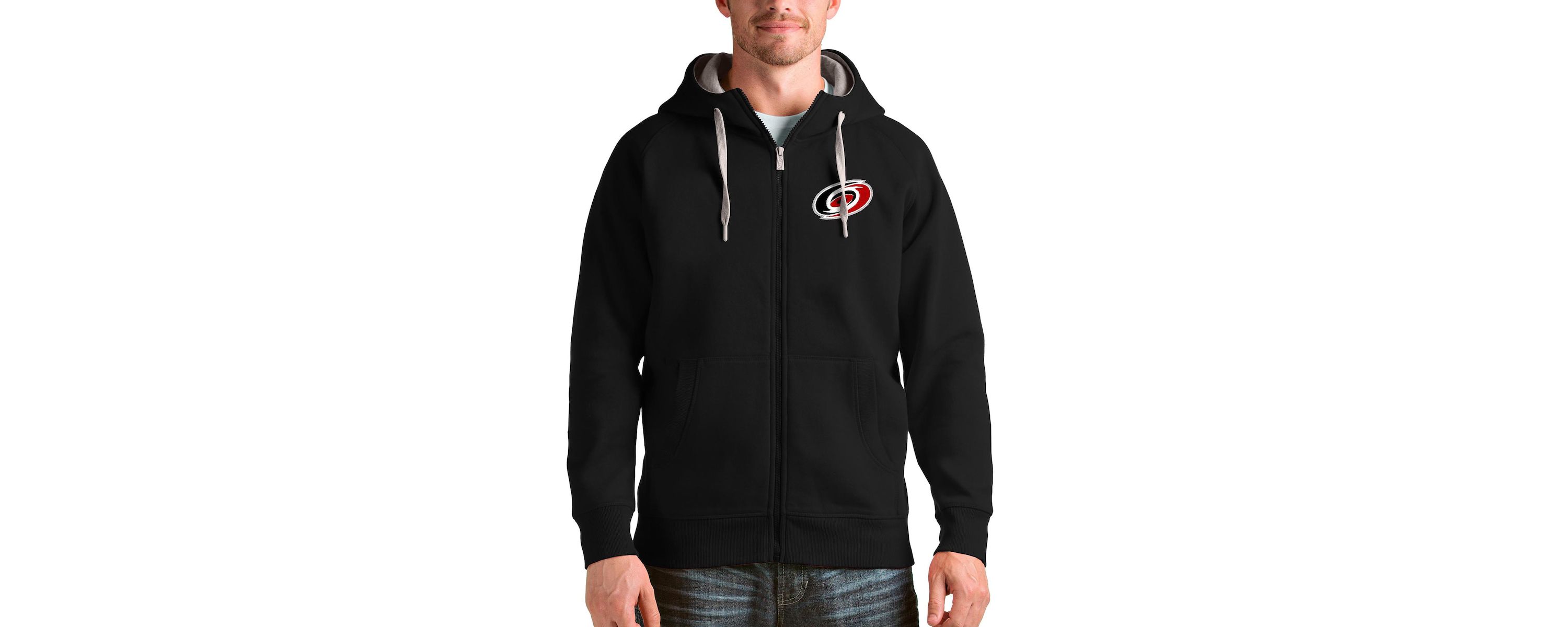 NHL Carolina Hurricanes Logo Victory Full-Zip Hoodie