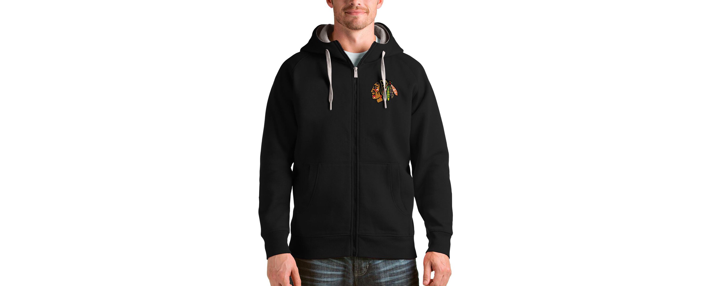 NHL Chicago Blackhawks Logo Victory Full-Zip Hoodie