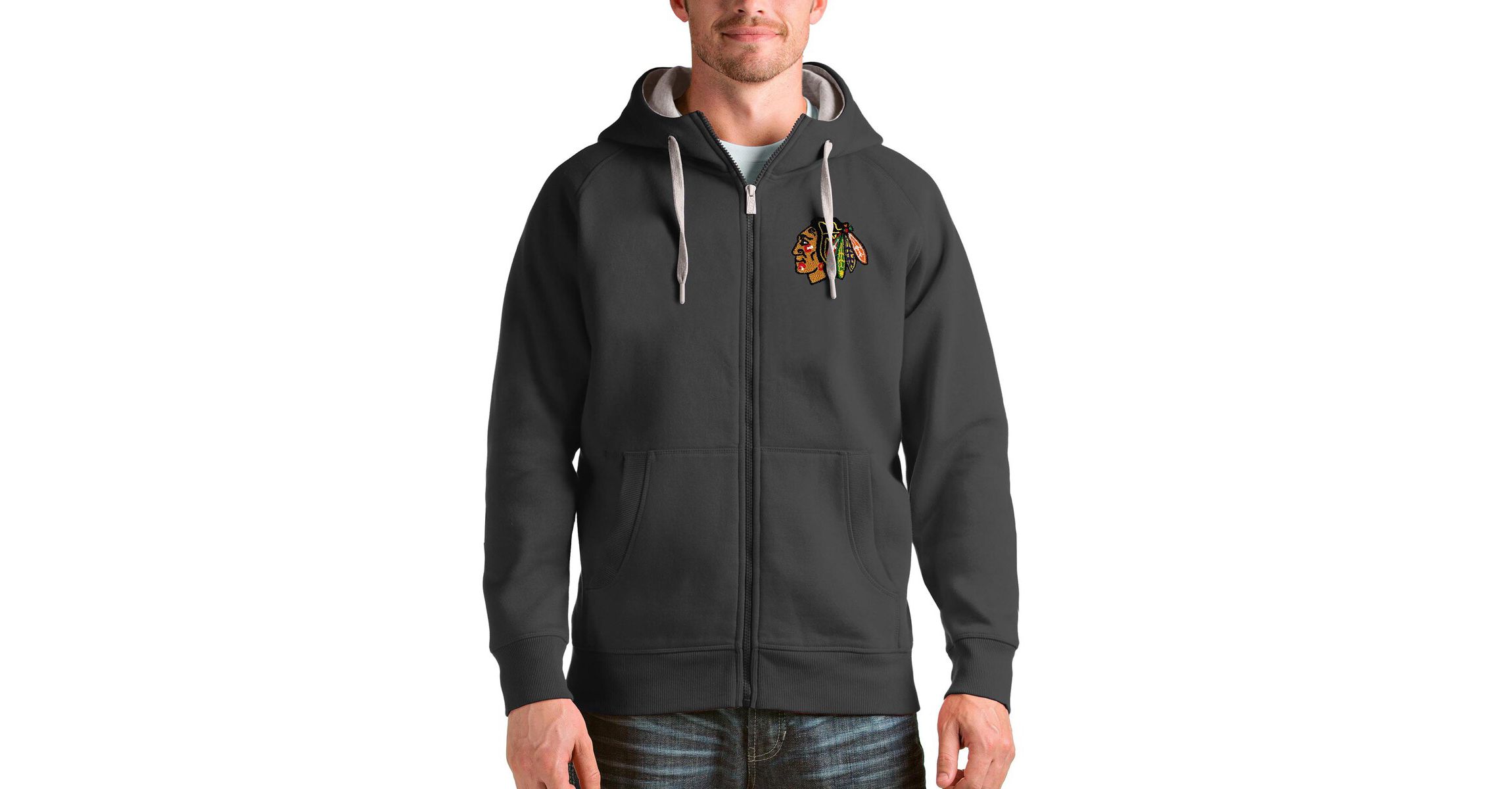 NHL Chicago Blackhawks Logo Victory Full-Zip Hoodie
