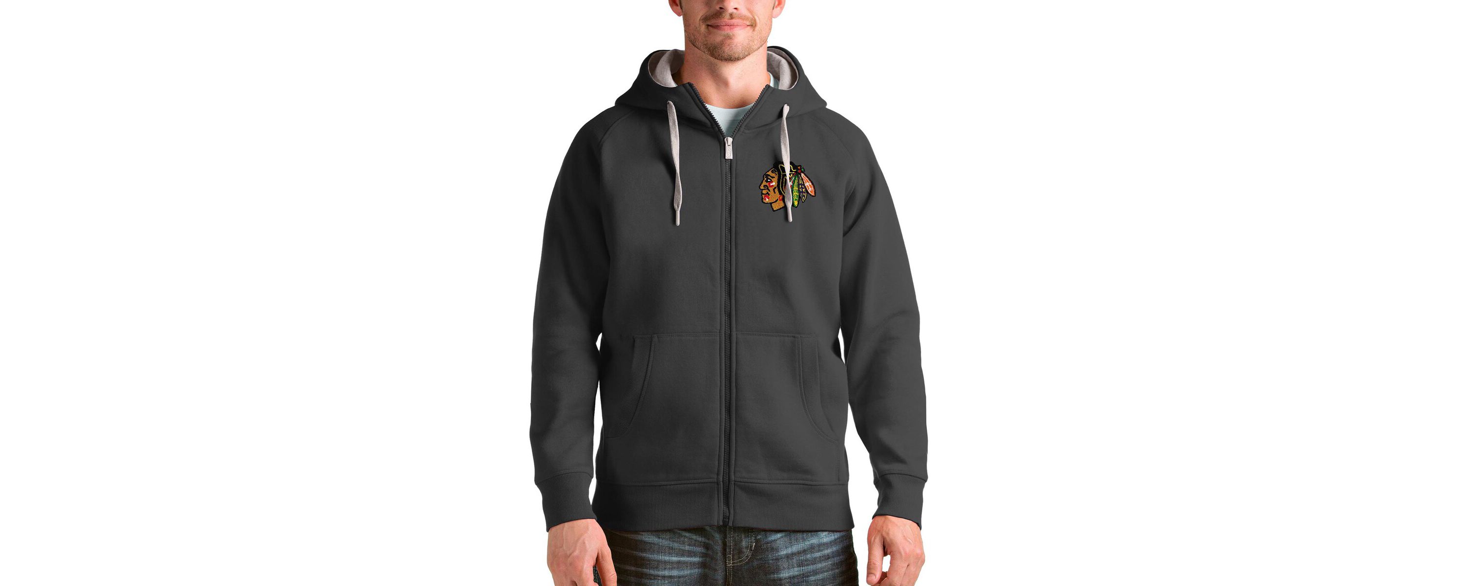 NHL Chicago Blackhawks Logo Victory Full-Zip Hoodie
