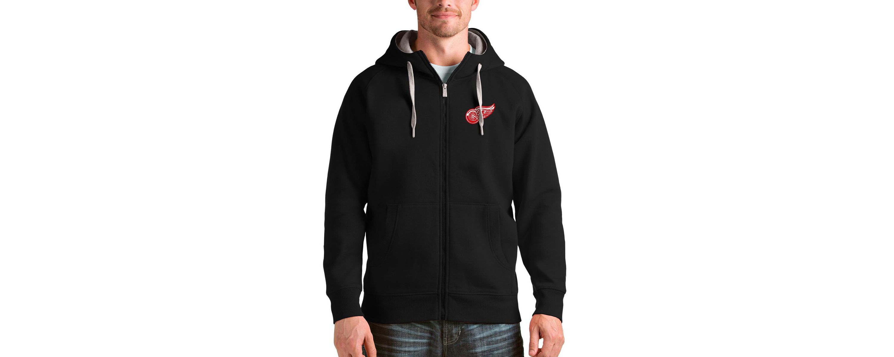 NHL Detroit Wings Logo Victory Full-Zip Hoodie