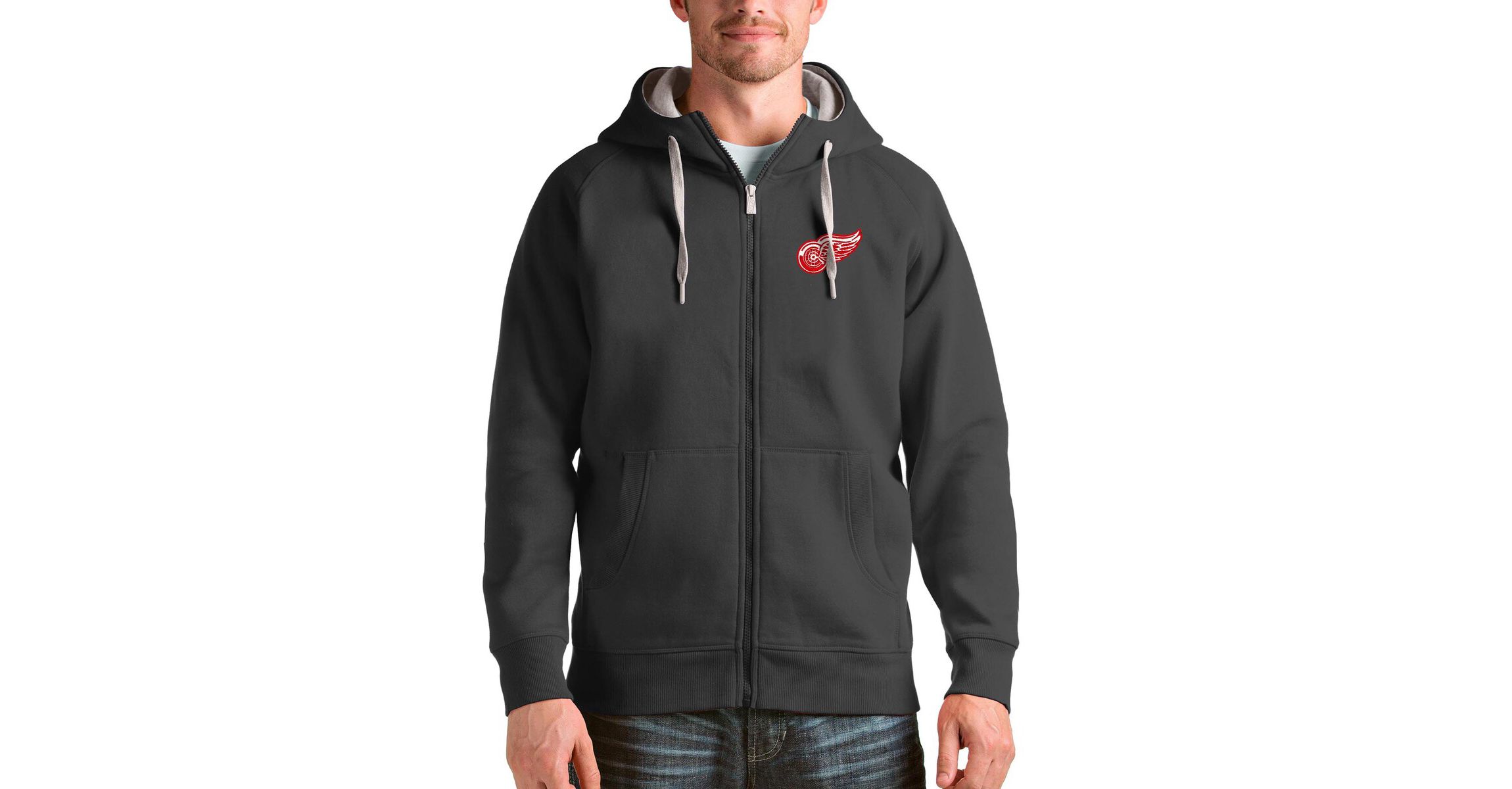 NHL Detroit Wings Logo Victory Full-Zip Hoodie