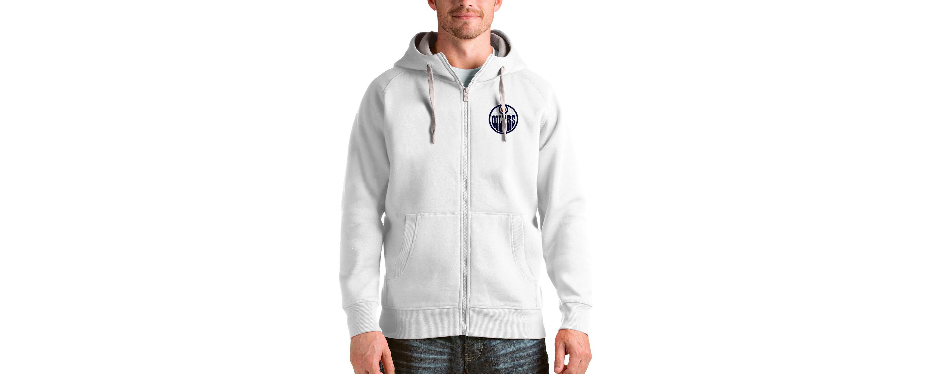 NHL Edmonton Oilers Logo Victory Full-Zip Hoodie